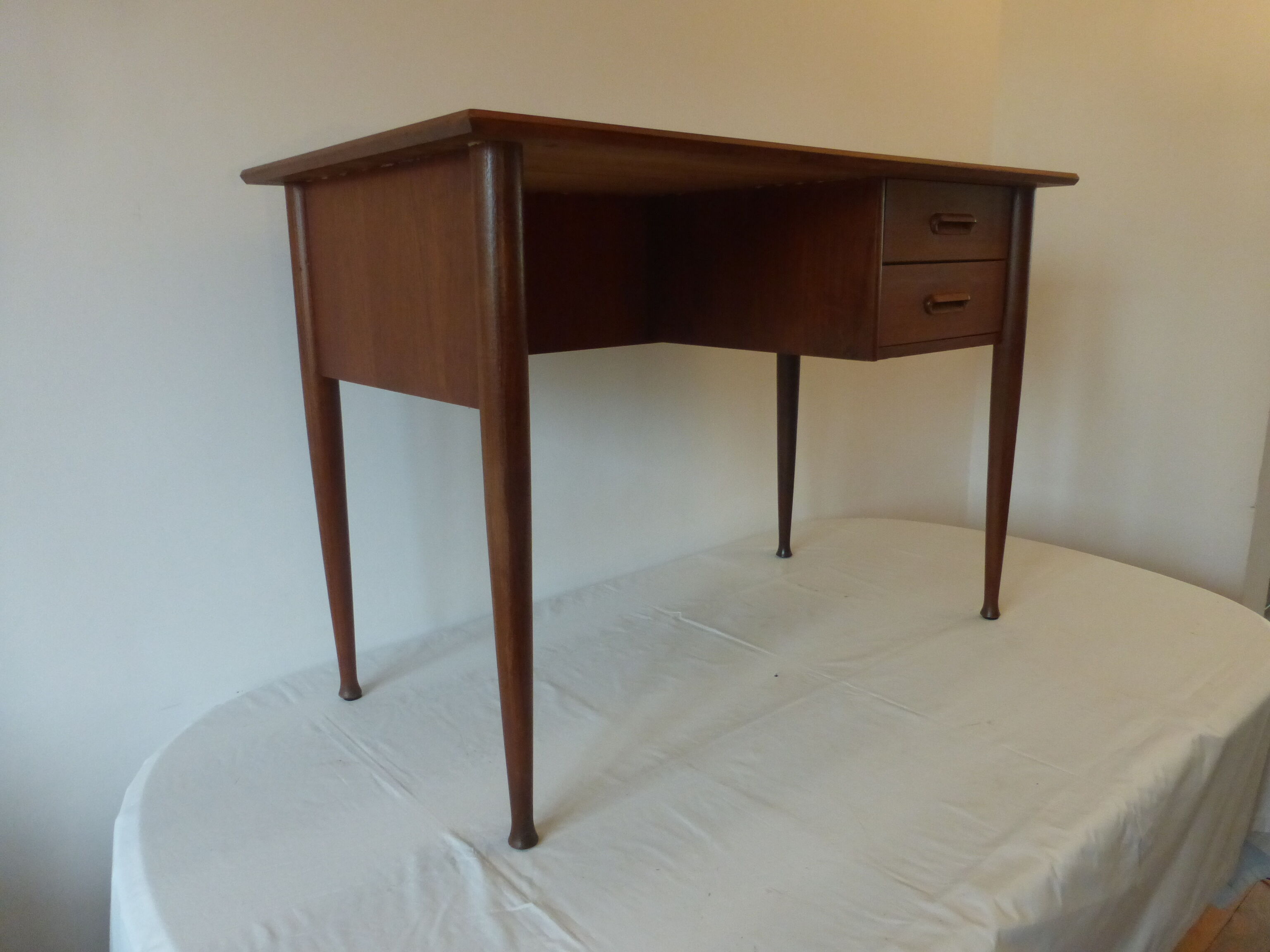 Scandinavian desk massive teak