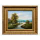 E.B. Michel "River Landscape." Oil on canvas.