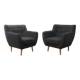 Pair of designer armchairs