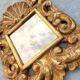 Miroir corne d'abondance dorée