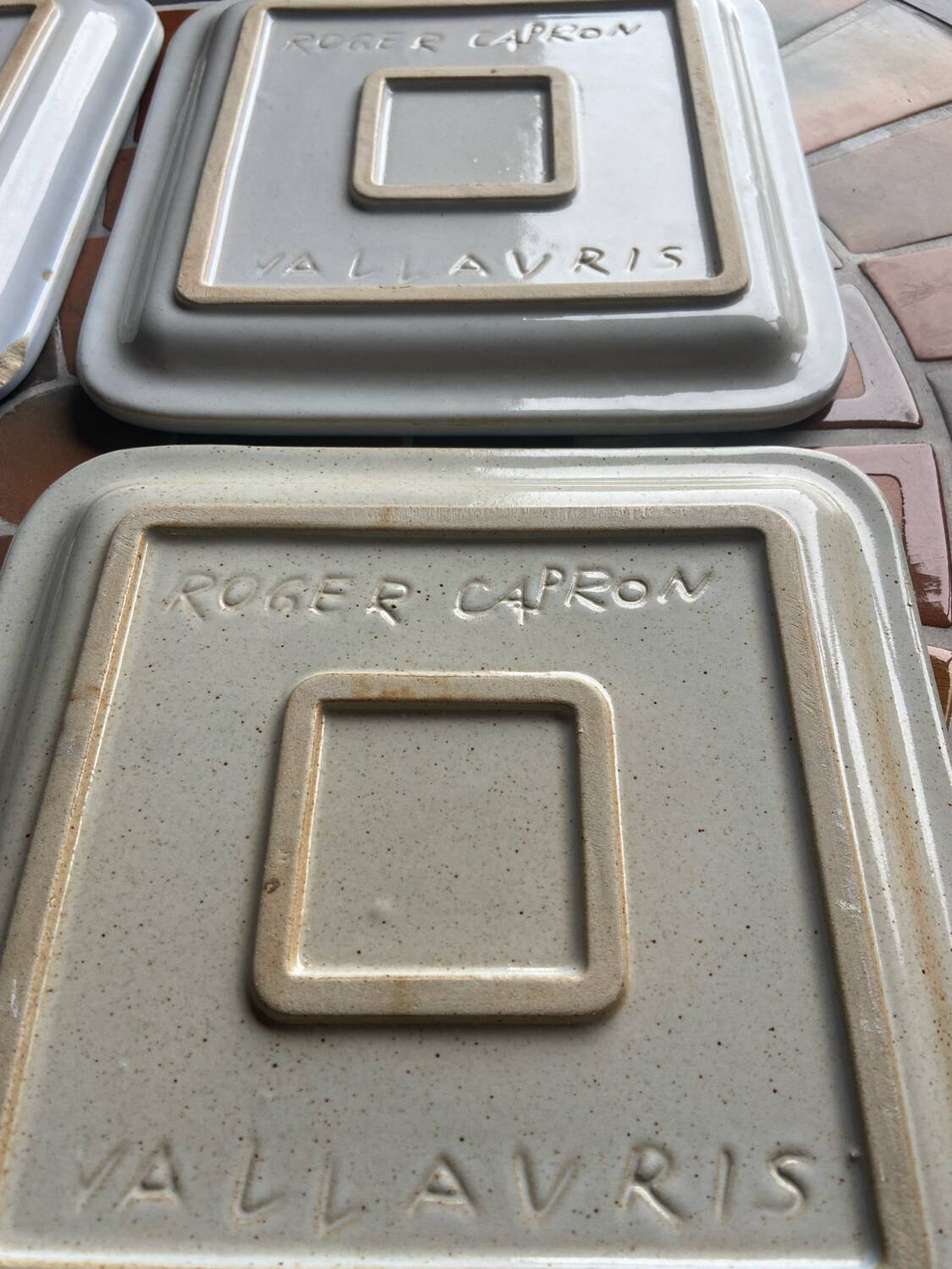 4 Roger Capron plates