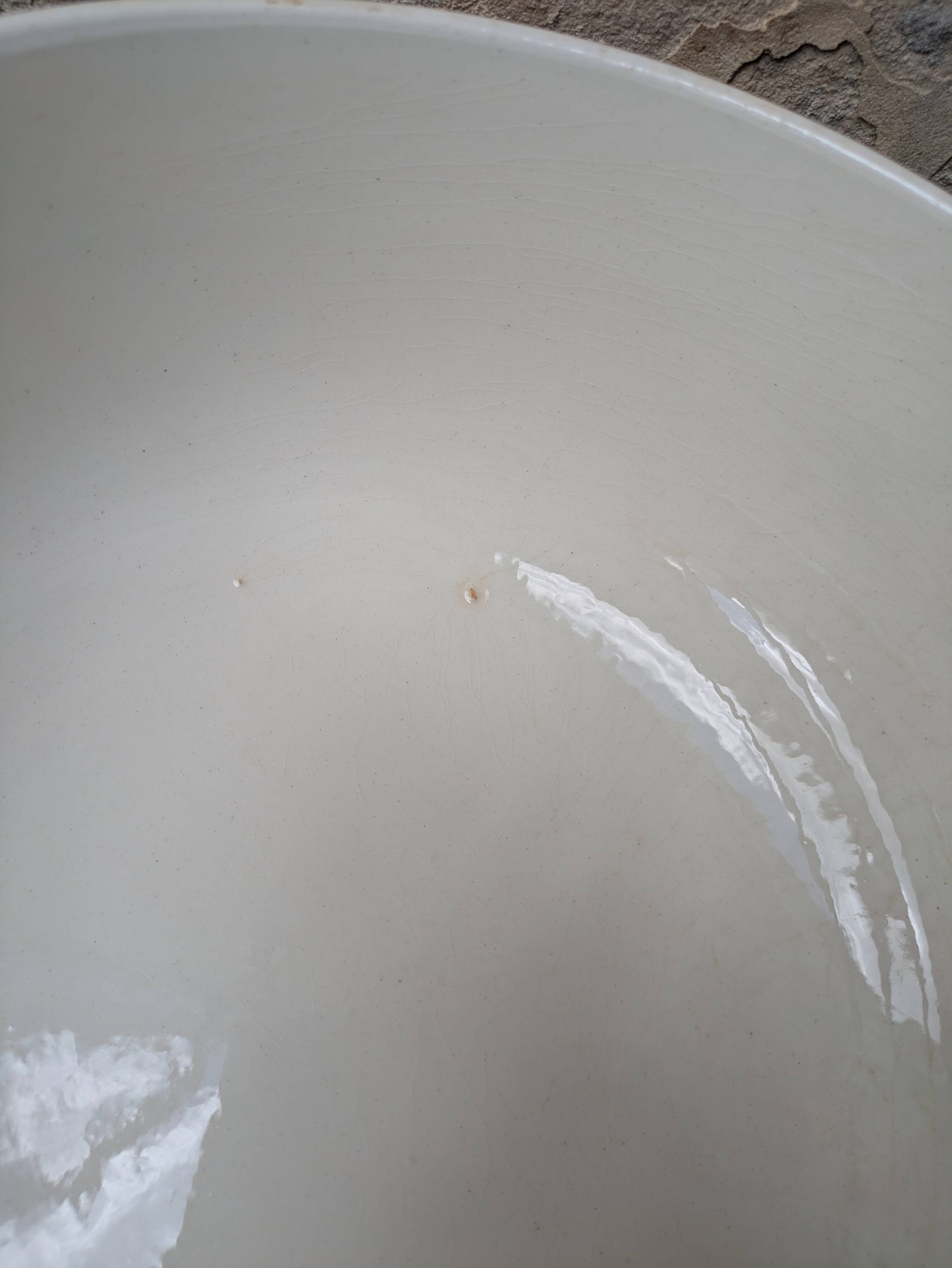 Soup tureen with lid in Salins ironstone model Nénuphar 25.5cm