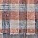 190x290 cm organic wool made kilim , orange blue wool kilim, kilim stripe