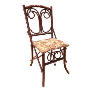 Chaise art populaire, - noire