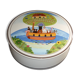 Bonbonnière ronde porcelaine Villeroy et Boch design naïf L'Arche de Noé Laplau