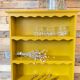 Renovated old saffron wall shelf