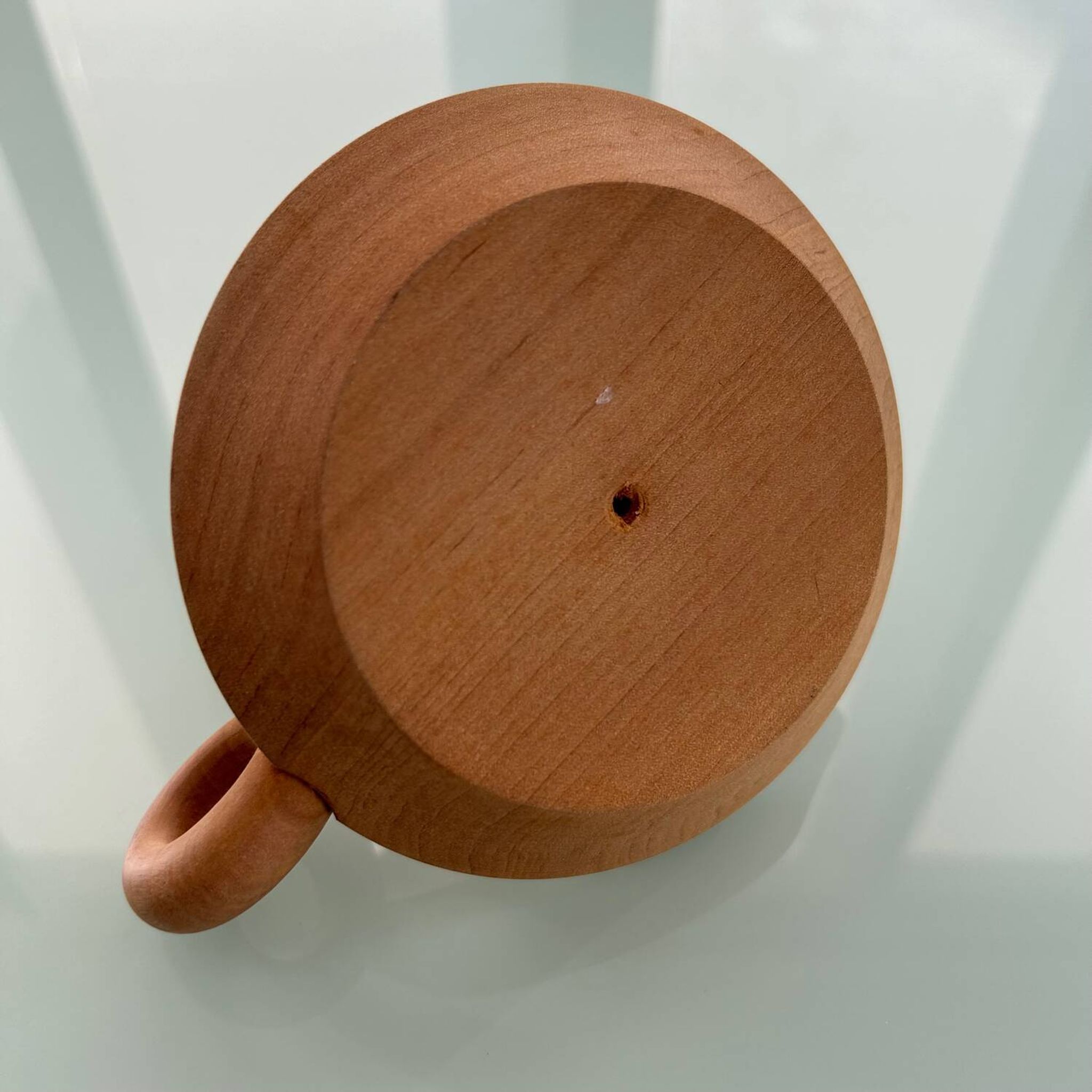 Bougeoir en bois naturel