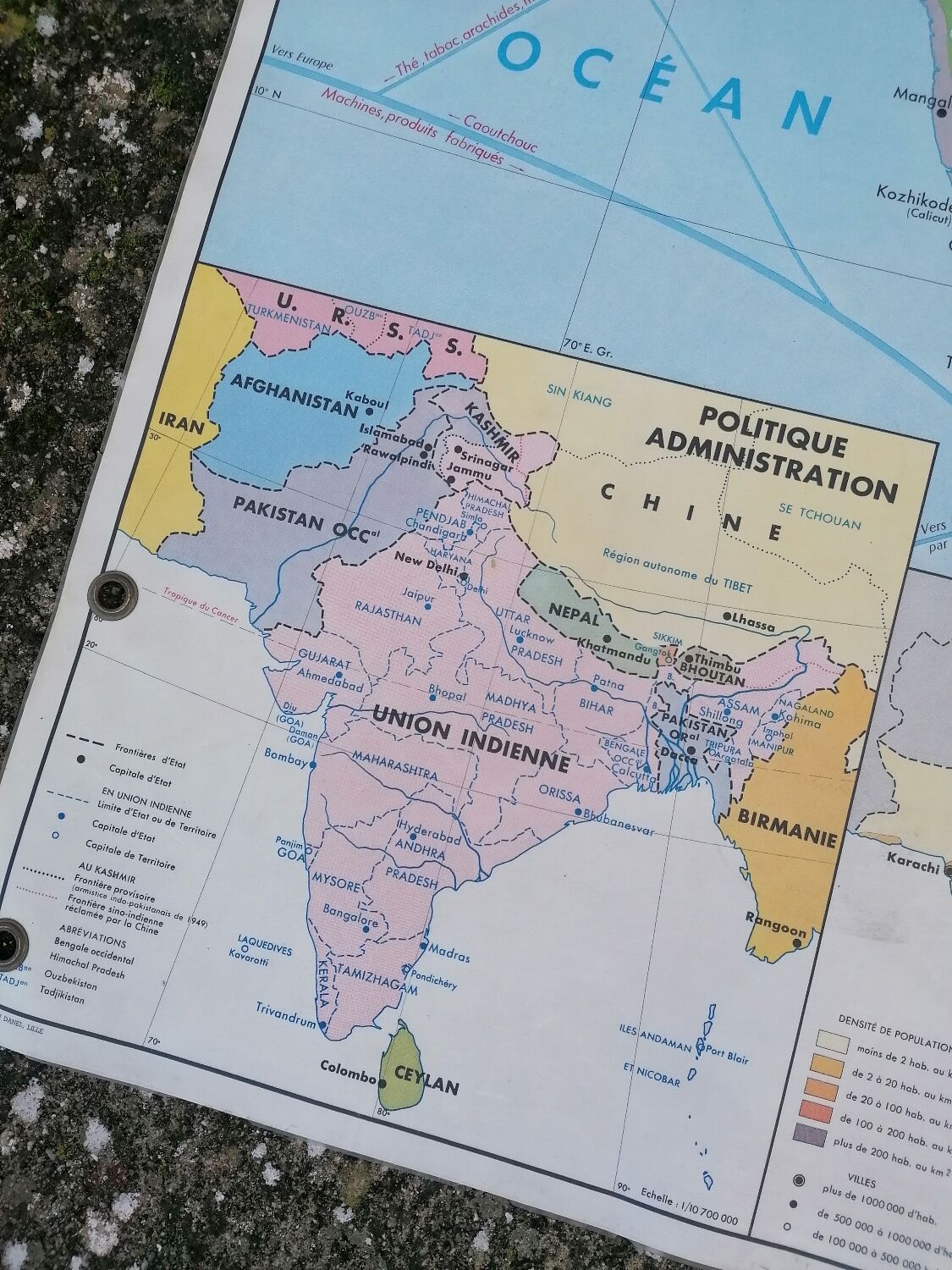 Old MDI India-Indian Union Pakistan Ceylon Card