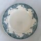 Lot of blue and green ironstone deep plates, antique French earthenware.