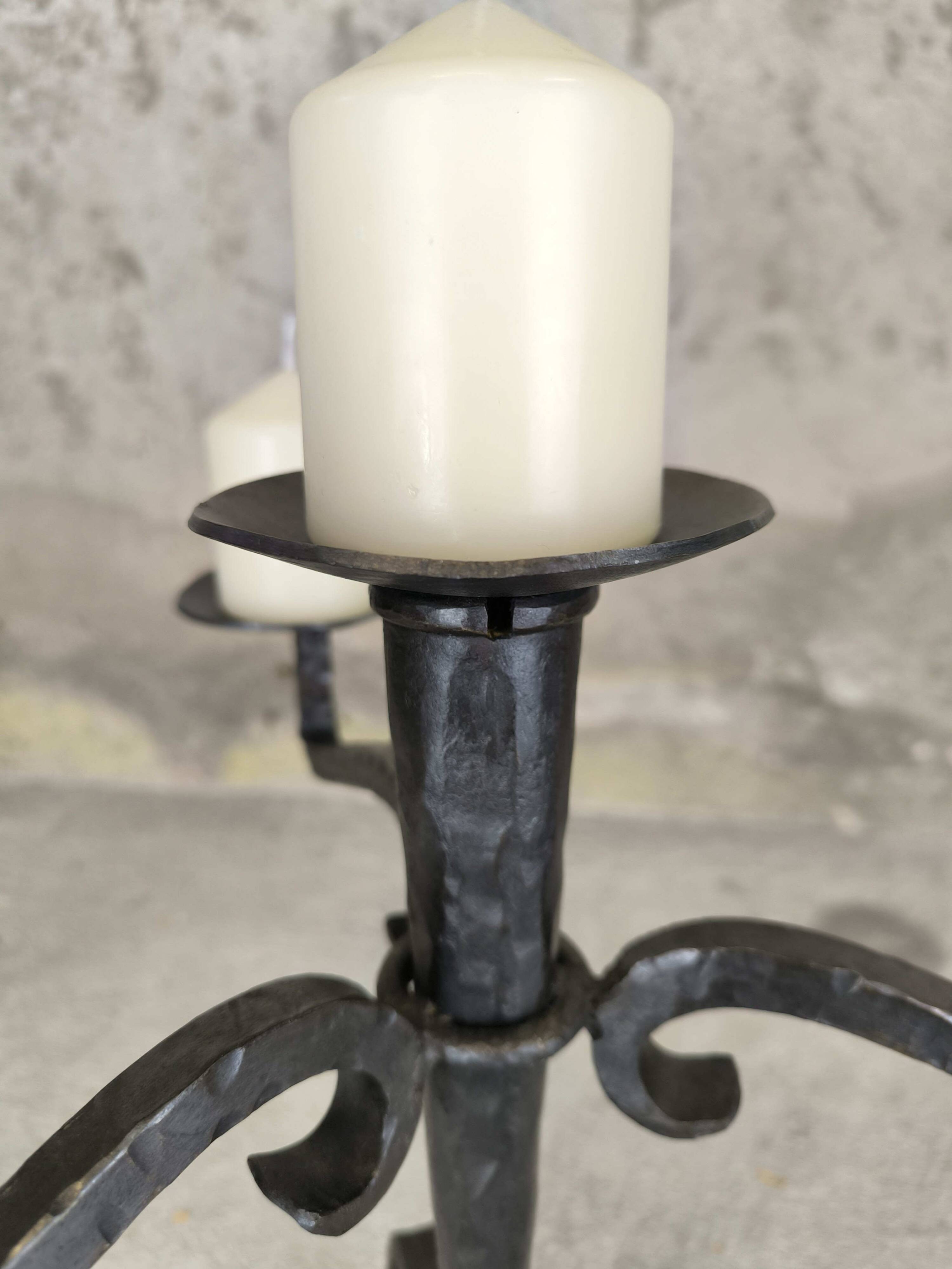 Vintage brutalist chandelier