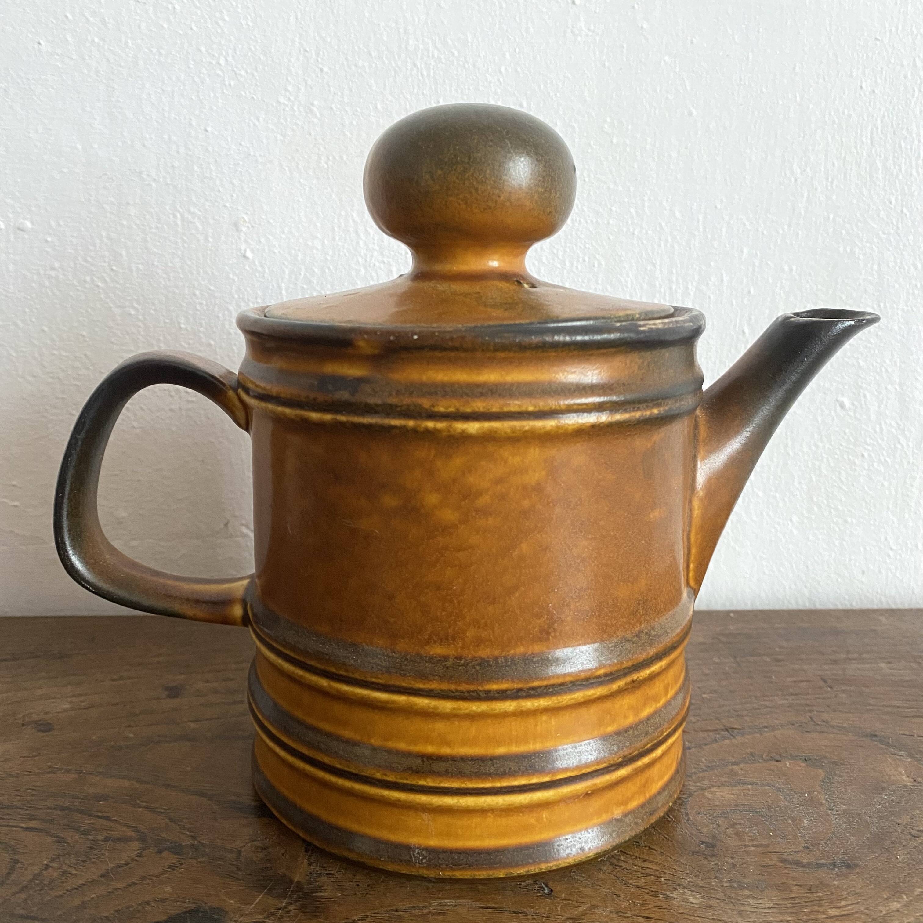 Glazed stoneware teapot from the 70s