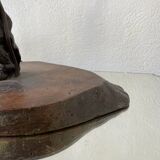 Brutalist vine foot table lamp