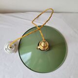 Workshop suspension in enamelled sheet metal