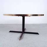 Mosaic and Brass Coffee Table attributed to Berthold Müller, 1950s