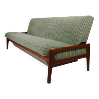 Canapé en teck design danois canapé-lit de repos canapé-lit vintage années 60