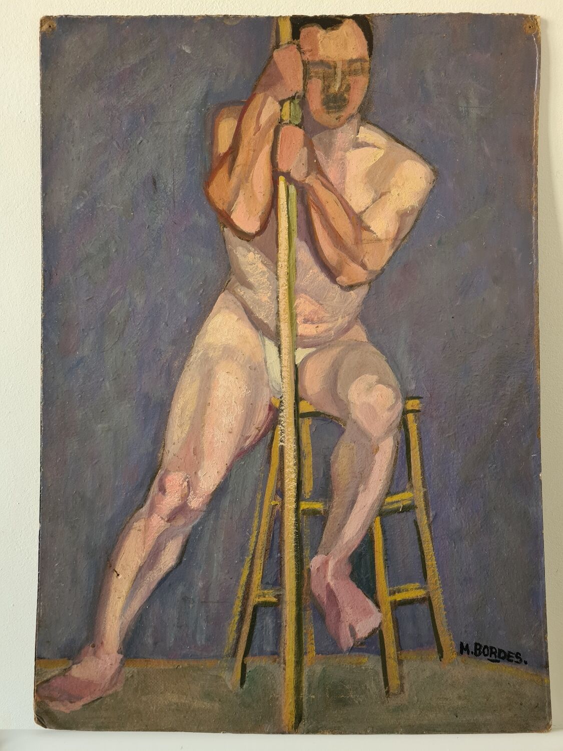 Nude study at the stool 1923
