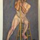 Nude study at the stool 1923