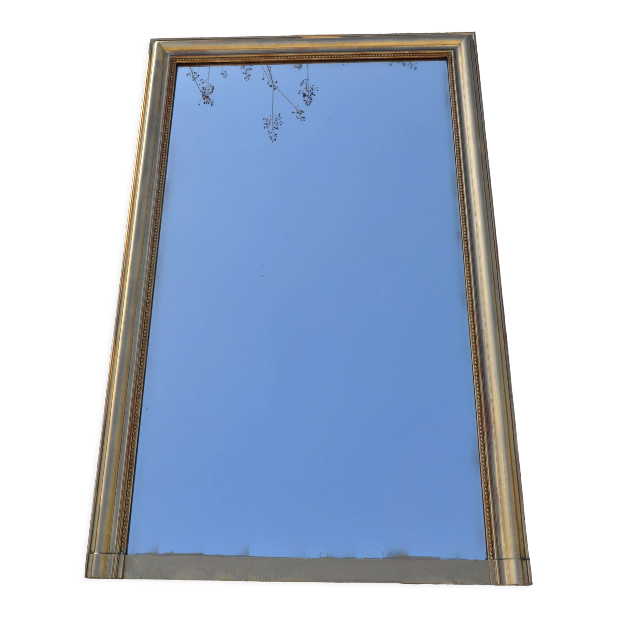 Rectangular gilded mirror 140x90cm