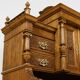 Grand Neo-Renaissance ministerial desk with steps in oak - circa 1880-1890