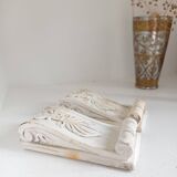 Set of 2 decorative plaster ornaments