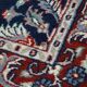 Beautifully Colored Blue Oriental Rug with Floral Pattern, 150 x 90 cm