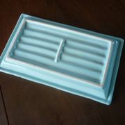 Blue bamboo imitation cake dish