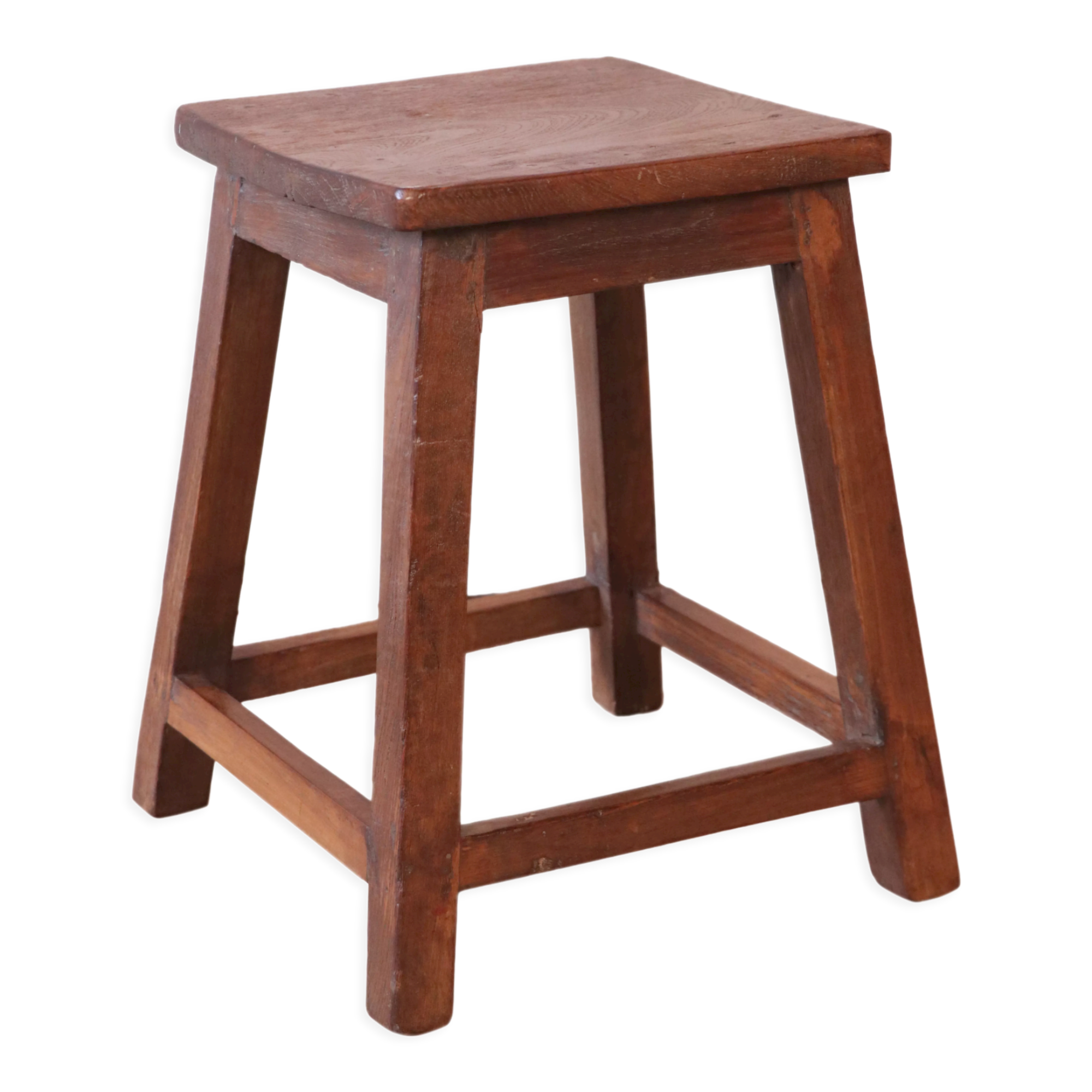 Old Burmese teak workshop stool