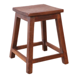 Old Burmese teak workshop stool
