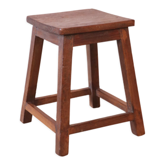 Old Burmese teak workshop stool