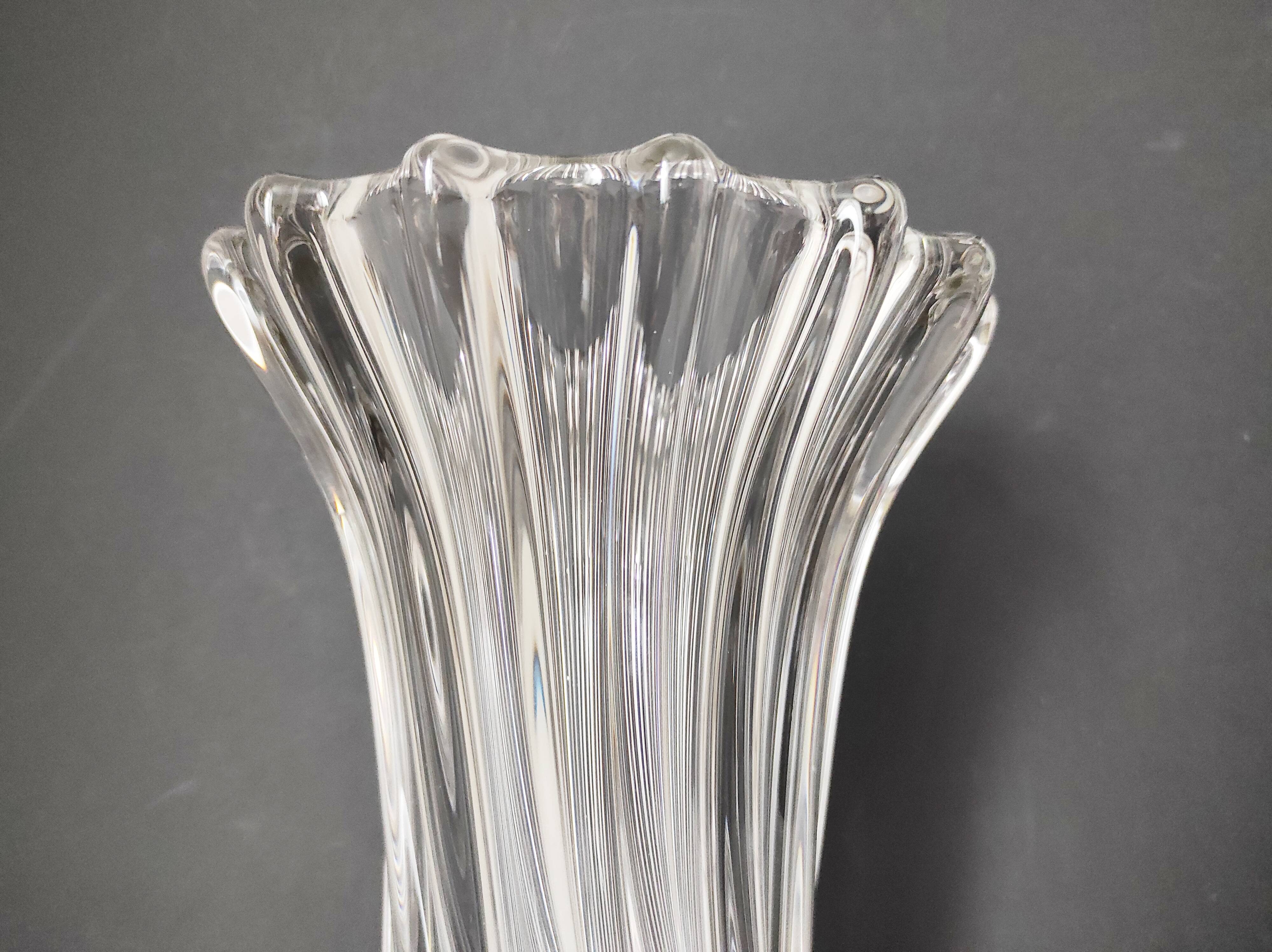 Vase en cristal dans le goût de Pierre d'Avesn