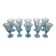 10 footed glasses from the biot glassworks in blown glass.