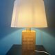 Wooden and cane foot lamp from the 60s