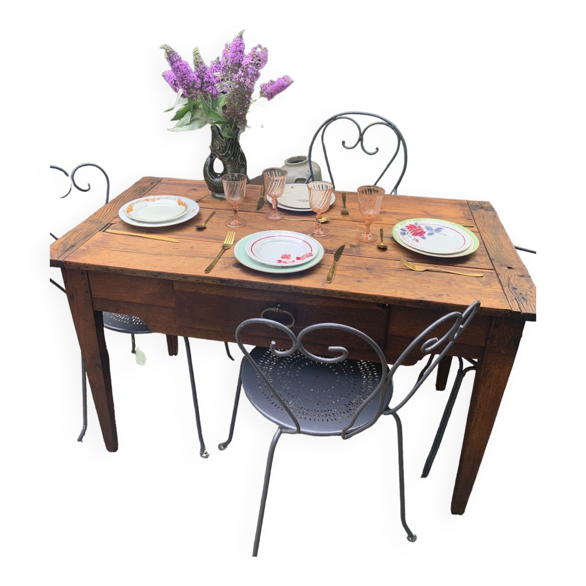 Old farmhouse table