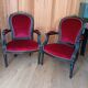 Pair of Louis XV style cabriolet armchairs