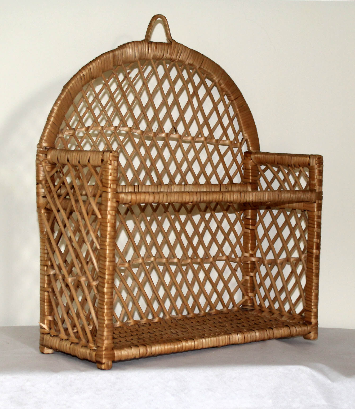 Rattan shelf
