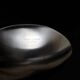 “Leaf” bowl / medium size / Helle Damkjær for Georg Jensen / brushed stainless steel / asymmetrical / Danish modern design