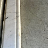 White marble fireplace