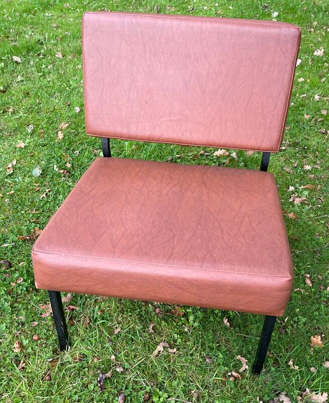 Vintage drivers, Armchair, Metalor French manufacture set of 4