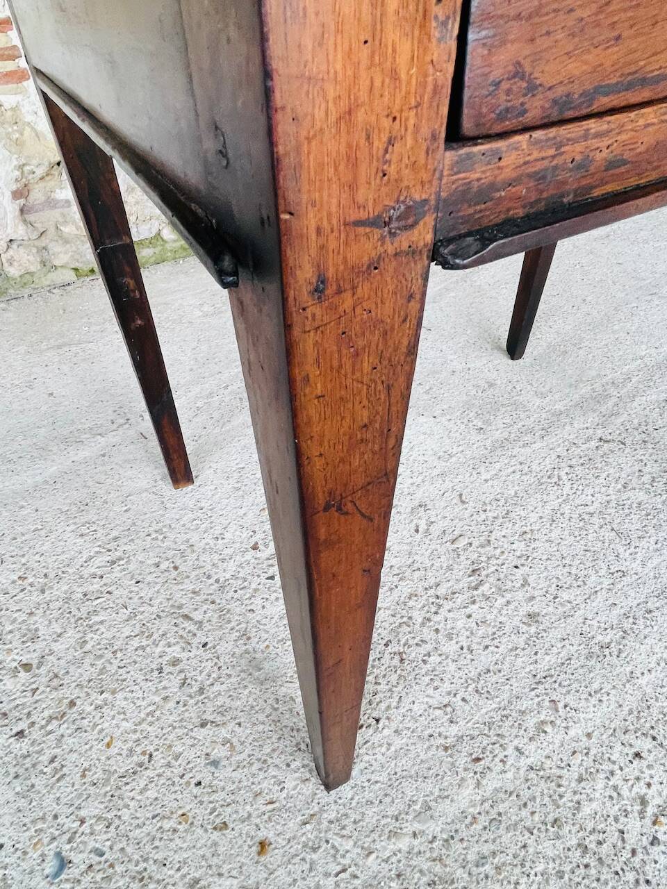 Console de ferme, en noyer , directoire , 18 eme siècle