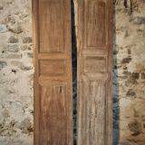 Pair of antique French oak doors – Late 19th century