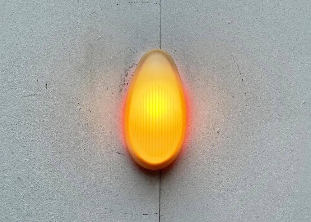 Postmodern Italian silicone wall lamp model Drop 1 by Marc Sadler for Arteluce, 1990s.