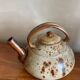 Large stoneware teapot signed JP