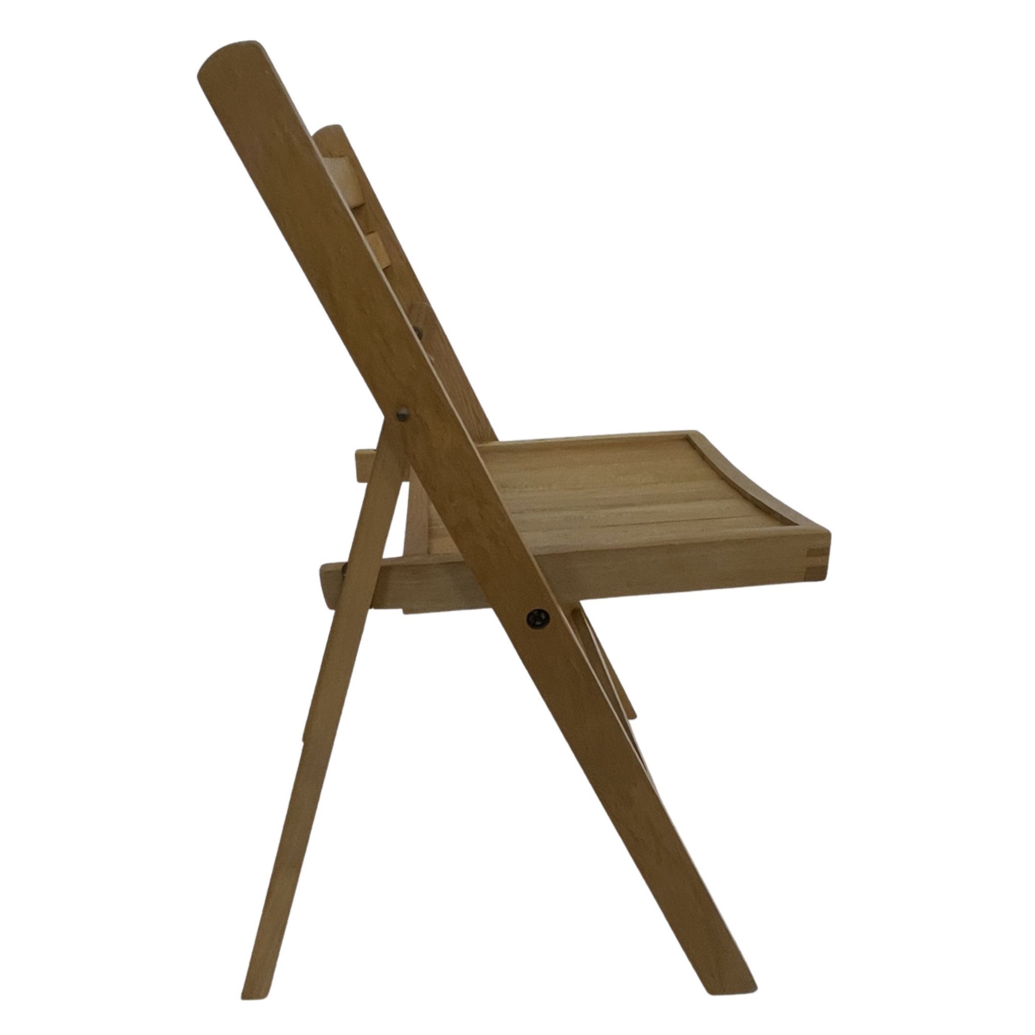 Set of four vintage wooden folding chair minimalism design 60s