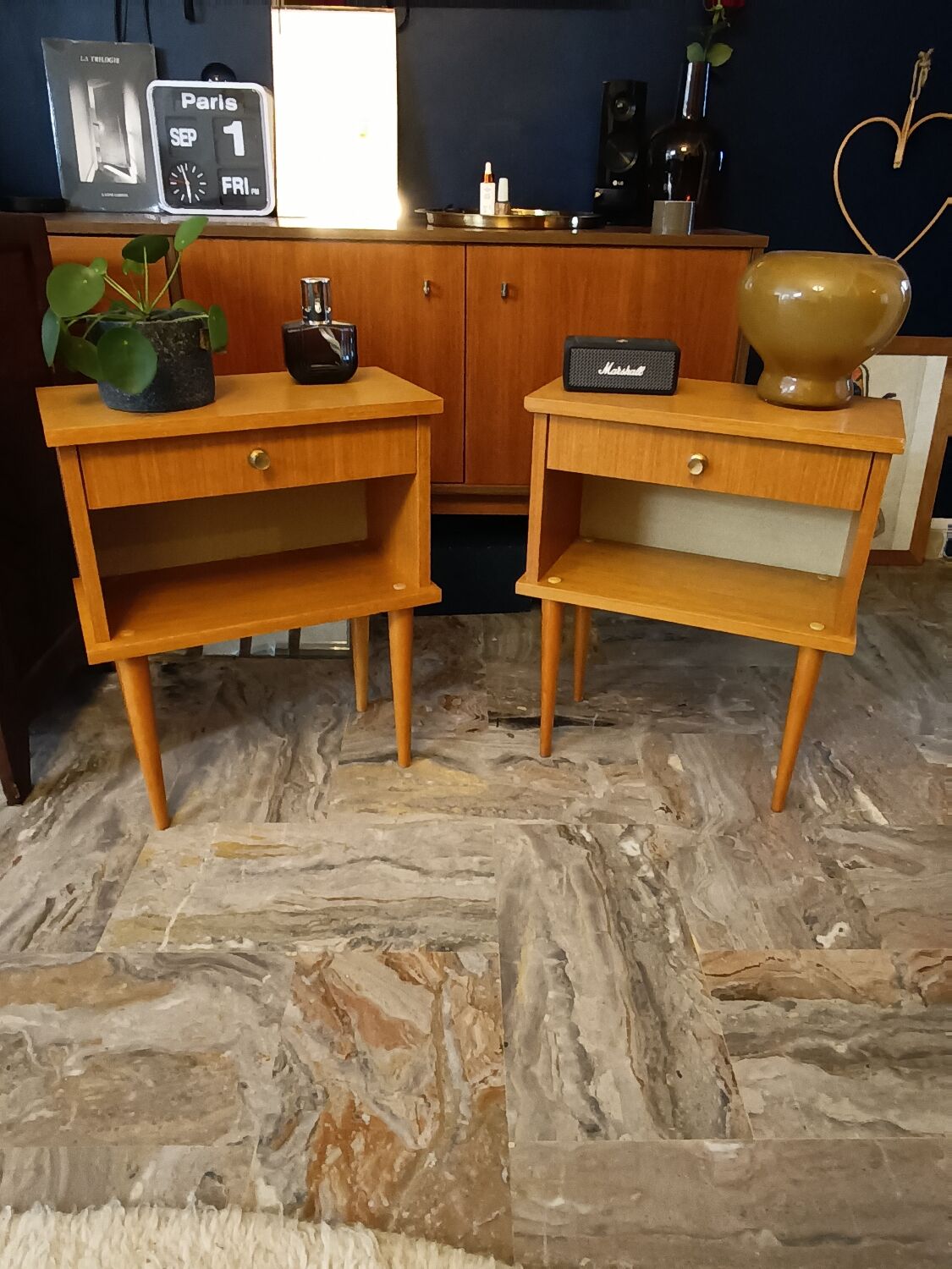 Vintage bedside tables