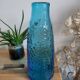 Blue glass carafe