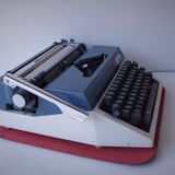 Vintage cyrillic typewriter russian alphabet
