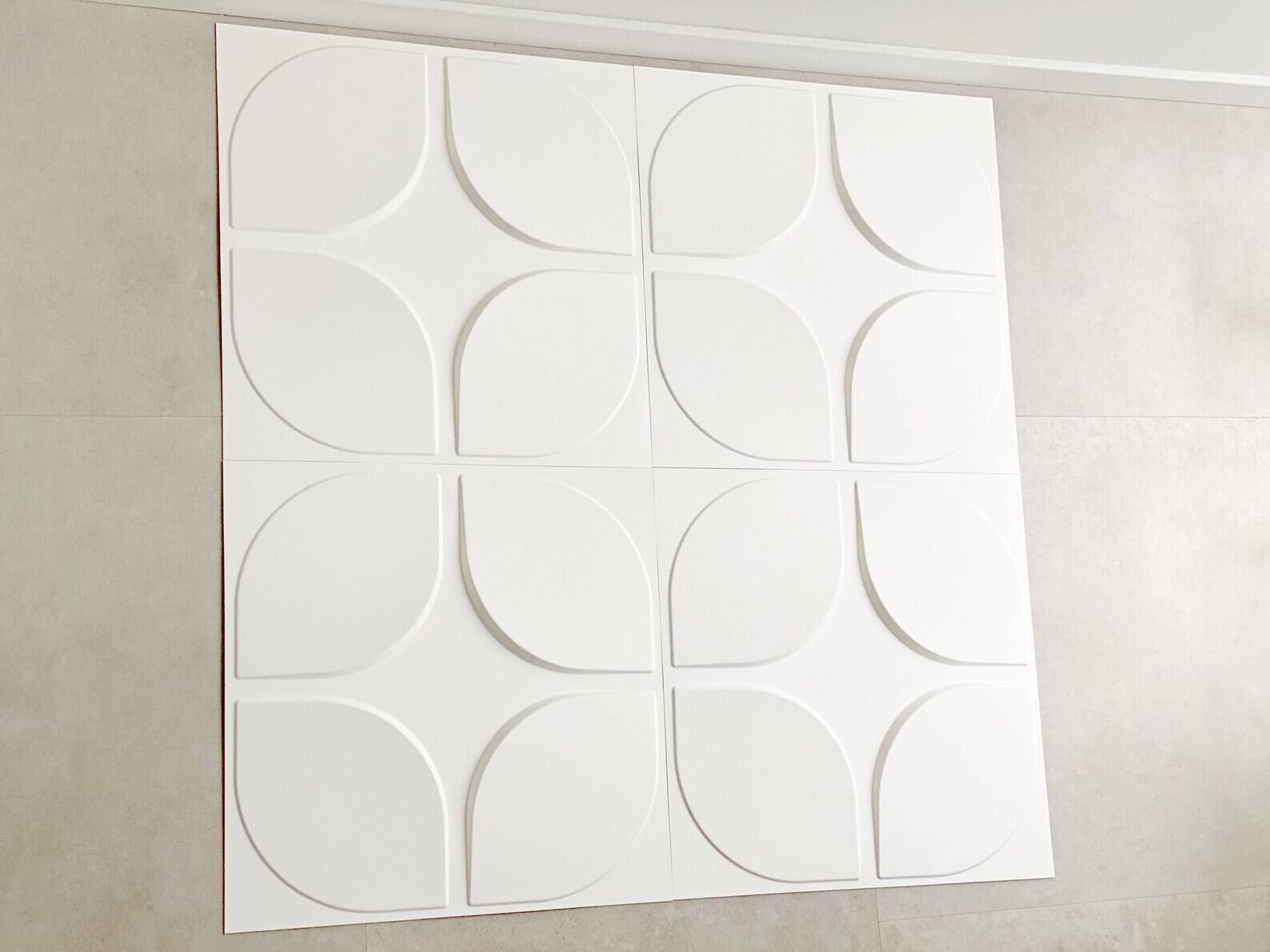 Set of 4 Space Age wall panels 1x1 meter total, vintage wall decor
