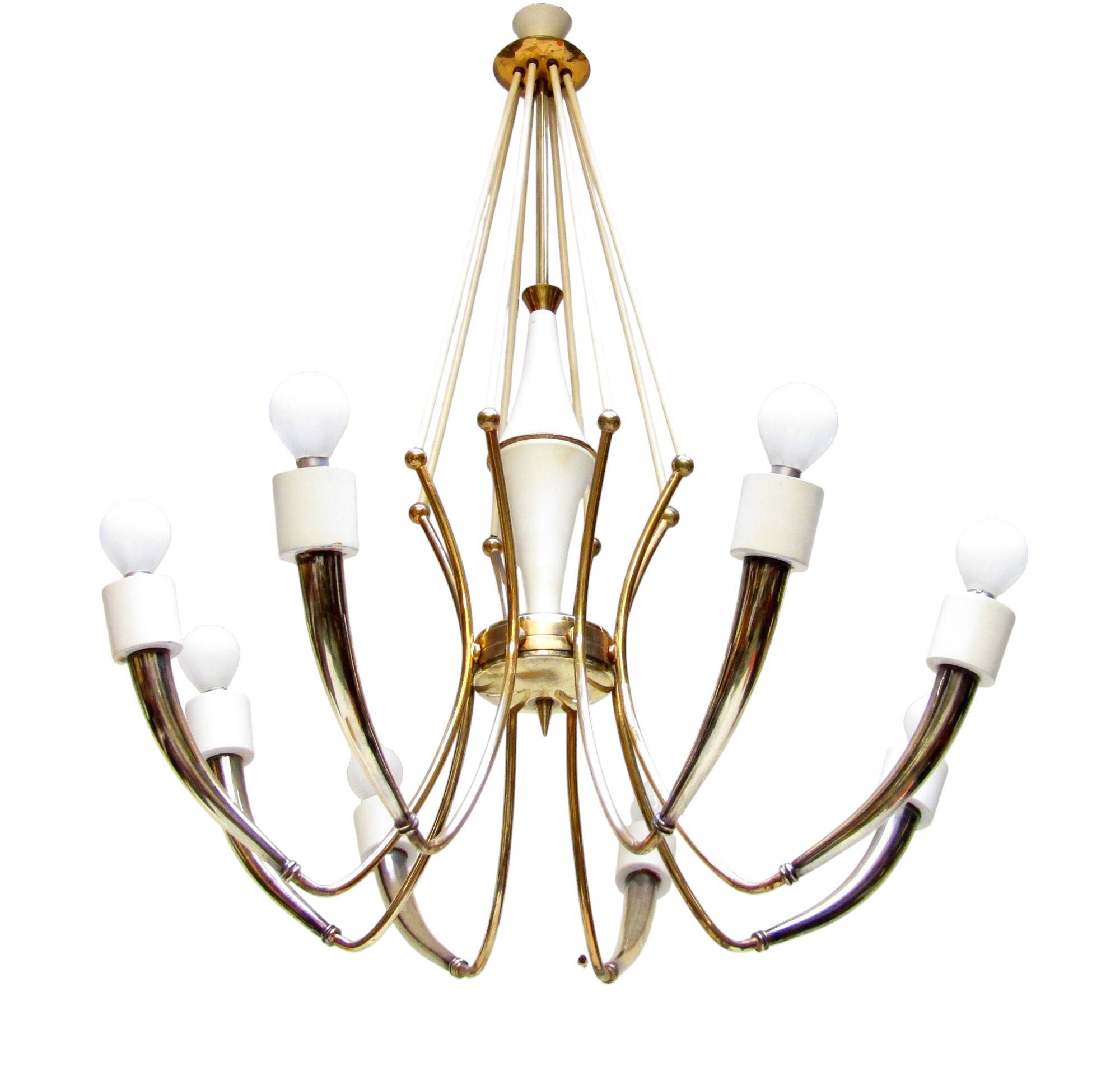 1950s Italian Spider Chandelier By Oscar Torlasco