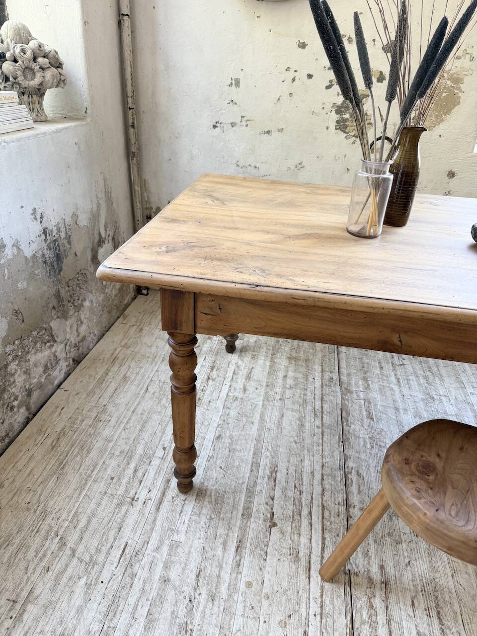 Walnut bistro farmhouse table 180cm