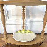 Raw wood corner shelf